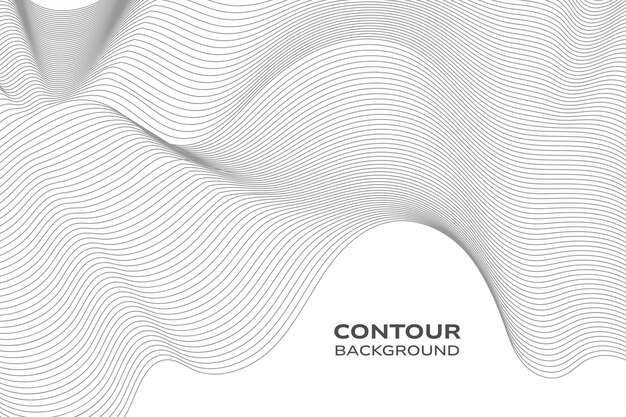 contorno del mapa abstract vectorial líneas grises