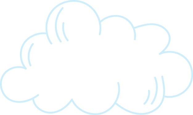 Contorno de las nubes del cielo