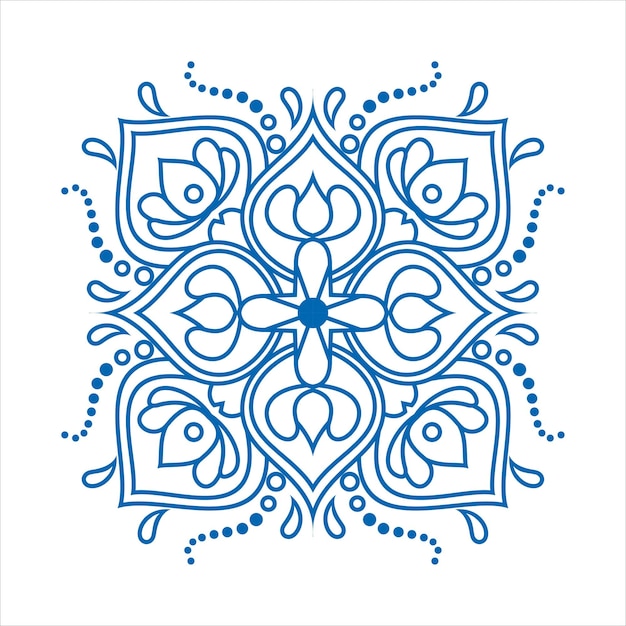 contorno ornamento mandala