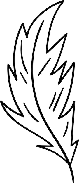 Contorno del pájaro de las plumas