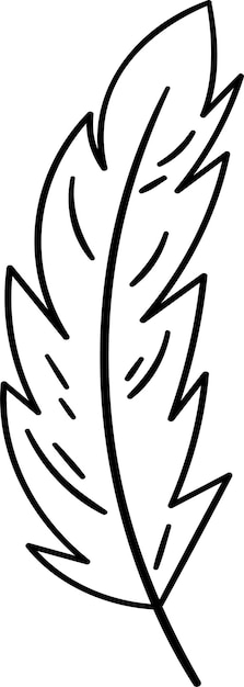Contorno del pájaro de las plumas