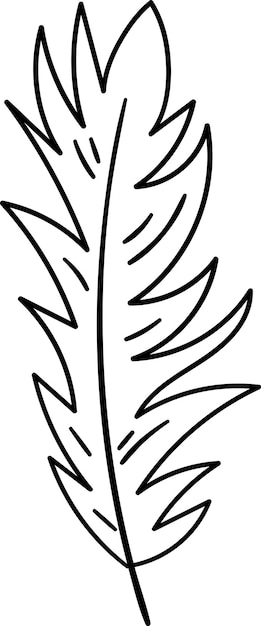 Contorno del pájaro de las plumas