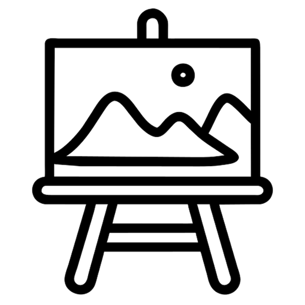 Contorno de la pintura del icono
