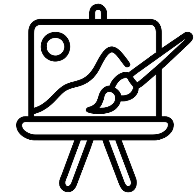 Contorno de la pintura del icono