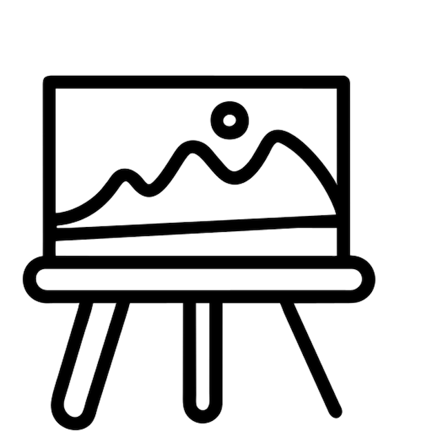 Contorno de la pintura del icono