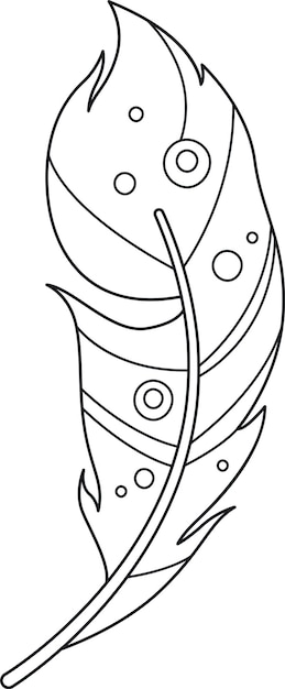 El contorno de la pluma Boho