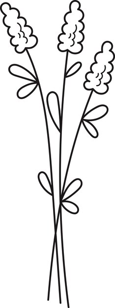 Contorno del ramo de flores