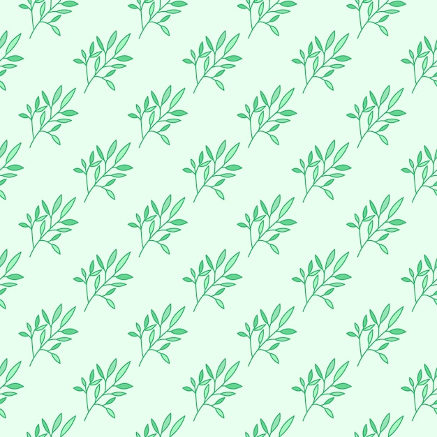 El contorno simple deja un patrón sin costuras Papel tapiz de hoja moderna