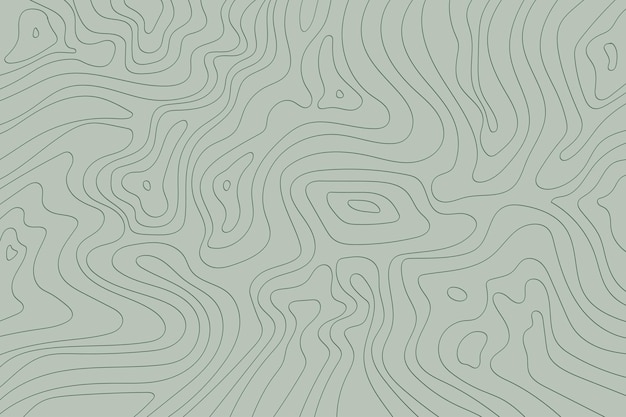 Contorno topográfico estilizado en líneas sobre fondo verde