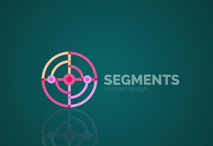 Vector contorno vectorial logotipo geométrico abstracto mínimo
