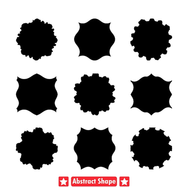 Los contornos de la creatividad las siluetas abstractas