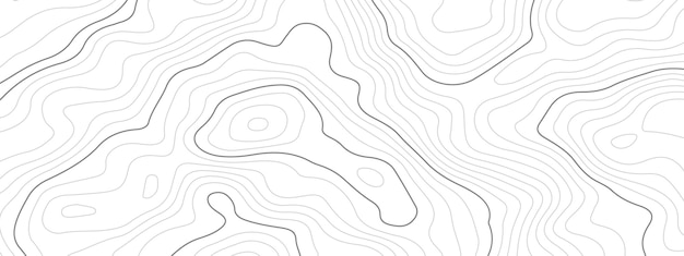 contornos topográficos fondo del mapa papel blanco relieves curvos fondo topografía paisaje y