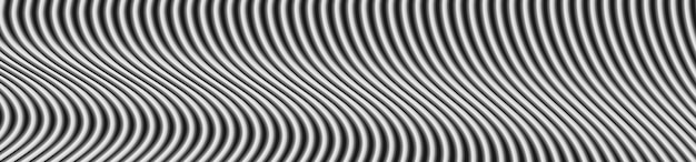 Contraste líneas onduladas en blanco y negro encabezado web banner Vector fondo de plantilla futurista