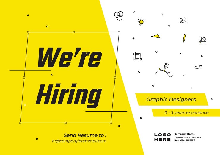 Contratación de plantillas de carteles de diseñador gráfico para la compañía de diseño gráfico Creative Team