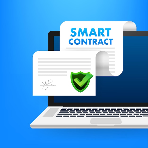 Contrato inteligente digital Comercio de inversiones financieras Concepto de gestión financiera Cadena de bloques