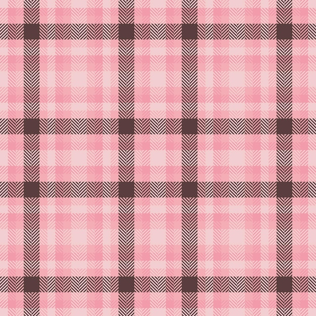 Control de cuadros de tela de patrón de tartan vectorial con un fondo textil sin costura de textura