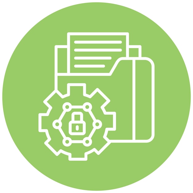 Control de diseño vectorial sobre el estilo del icono de la información