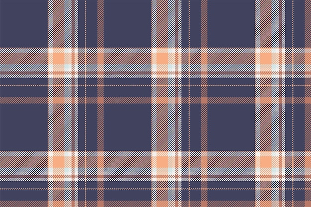 Control de fondo a cuadros patrón sin costuras en azul textura de tela vectorial para impresión textil papel de embalaje tarjeta de regalo papel pintado plano