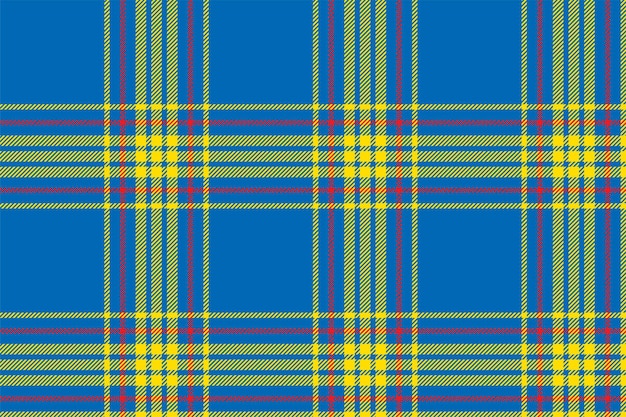 Control de fondo a cuadros patrón sin costuras en azul textura de tela vectorial para papel de embalaje de impresión textil tarjeta de regalo o papel tapiz