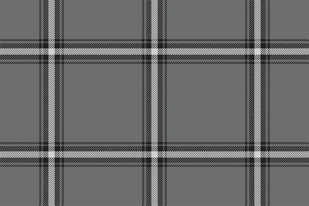 Control de fondo a cuadros patrón sin costuras en blanco y negro textura de tela vectorial para papel de embalaje de impresión textil tarjeta de regalo o papel tapiz