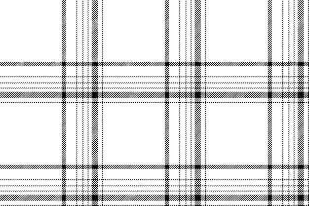 Control de fondo a cuadros patrón sin costuras en blanco y negro textura de tela vectorial para papel de embalaje de impresión textil tarjeta de regalo o papel tapiz