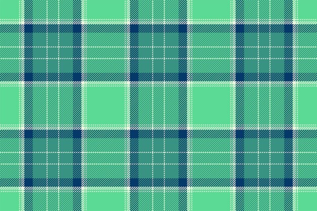 Control de fondo a cuadros patrón sin costuras en verde textura de tela vectorial para papel de embalaje de impresión textil tarjeta de regalo o papel tapiz