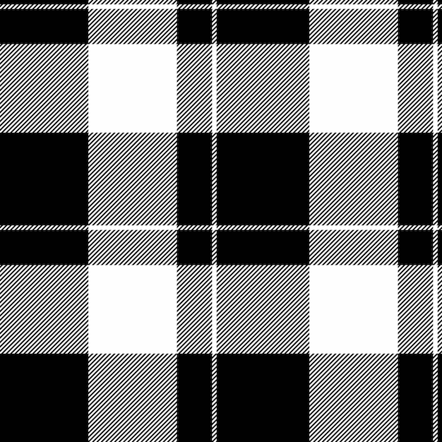 Control de fondo de tartan de patrón textil a cuadros con un tejido vectorial de textura sin costuras