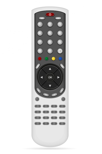 Control remoto para audio video equipo vector illustration