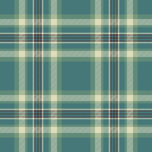 Control de tartan textil del vector de fondo sin costuras con una textura a cuadros de patrón de tela