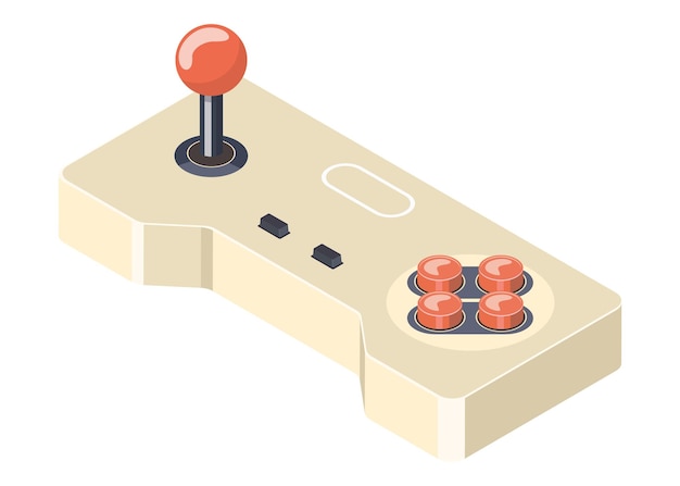 Controlador de consola de juegos vintage joystick de gamepad para un viaje por el carril de la memoria de juegos