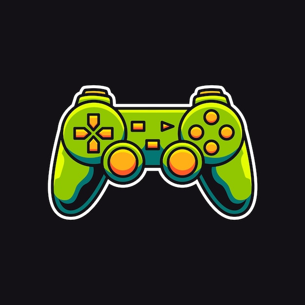 Controlador de juego Ilustración de arte vectorial sobre fondo aislado