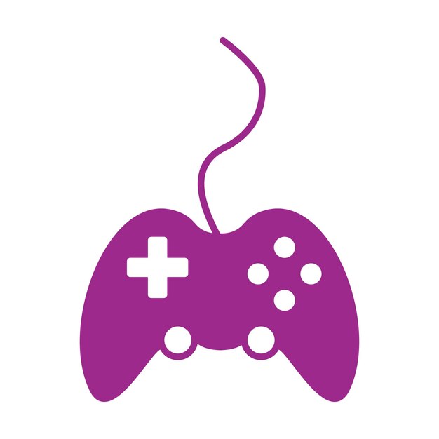 controlador de juego de palo teclado de juego de icono plantillas de diseño vectorial