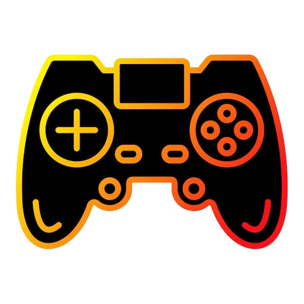 un controlador de videojuego negro y amarillo con una cruz en la parte superior