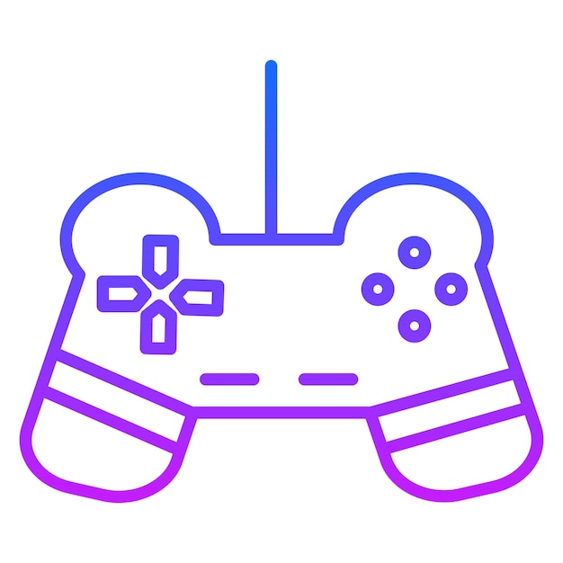 un controlador de videojuego púrpura y azul con un diseño azul y púrpura