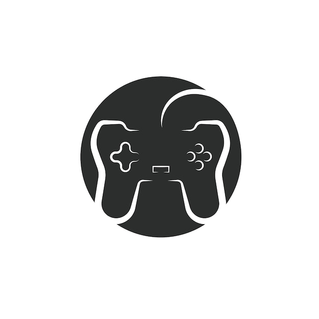 Controlador de videojuegos o diseño de ilustración de vector de icono de joystick