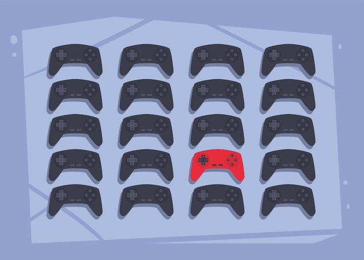Vector controles de videojuegos establecer iconos