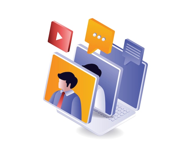 Conversación en línea con la computadora