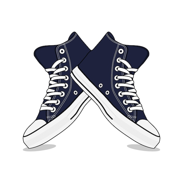 Converse Zapatos Zapatillas Vector Imagen E Ilustración