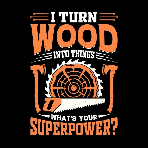 Convierto la madera en una plantilla de diseño de camisetas