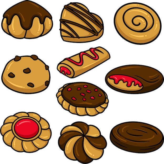 Vector cookies de arte de clips