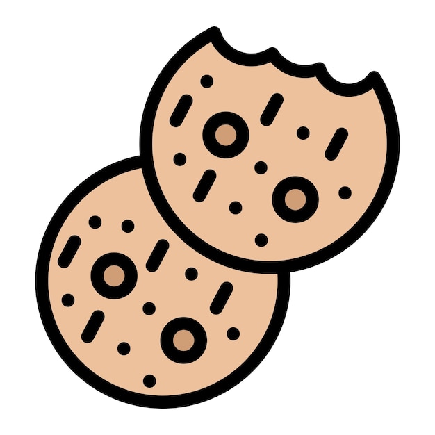 Cookies de diseño de íconos vectoriales