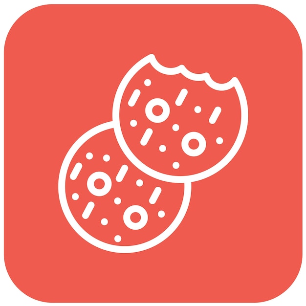Cookies de diseño de íconos vectoriales