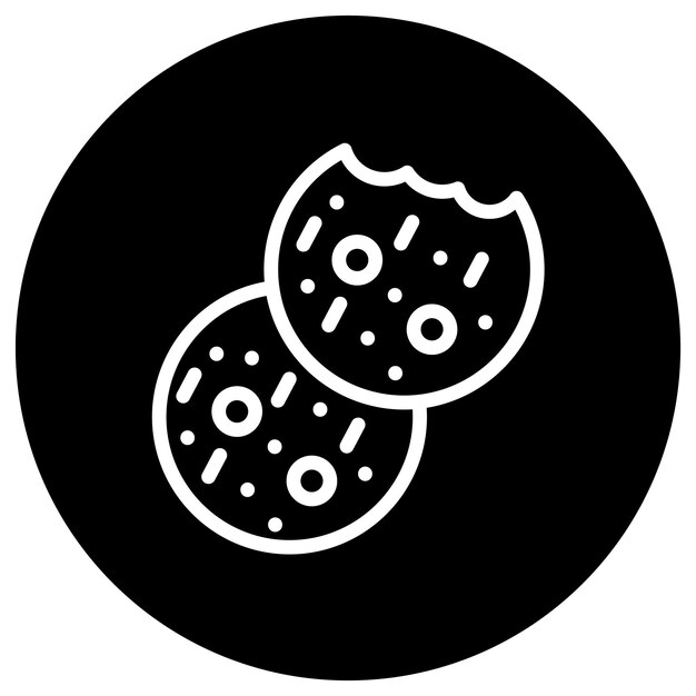 Cookies de diseño de íconos vectoriales