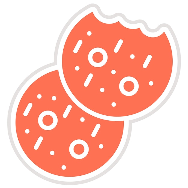 Cookies de diseño de íconos vectoriales