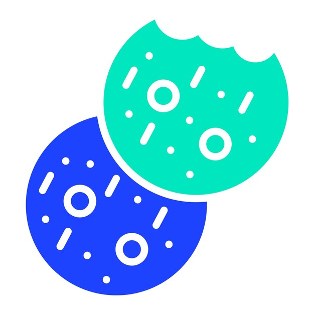 Cookies de diseño de íconos vectoriales