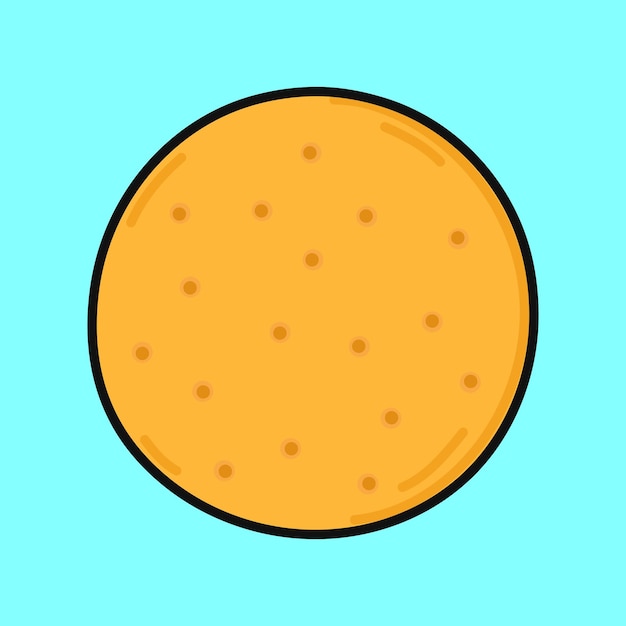 Cookies vector dibujado a mano dibujo animado kawaii personaje ilustración icono aislado en fondo azul