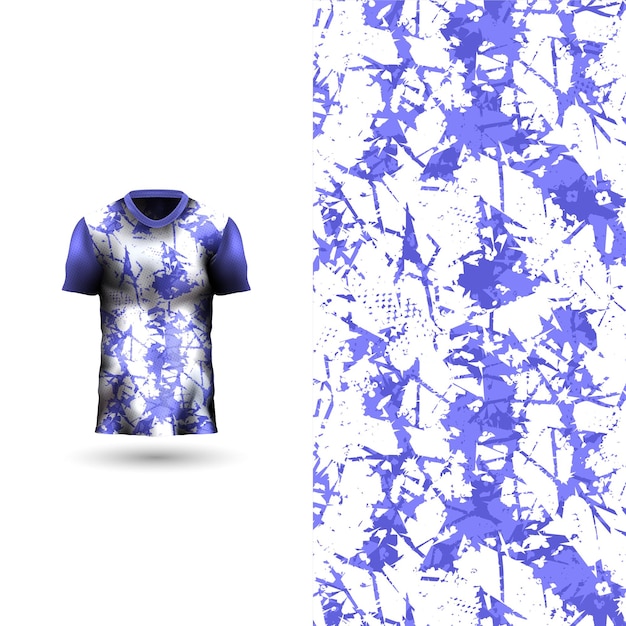 Cool diseño de camiseta deportiva sobre fondo abstracto