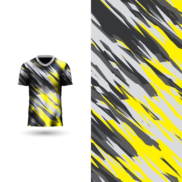 Cool diseño de camiseta deportiva sobre fondo abstracto