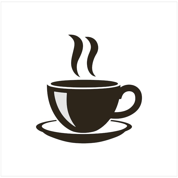 una copa de café con una taza de café en ella