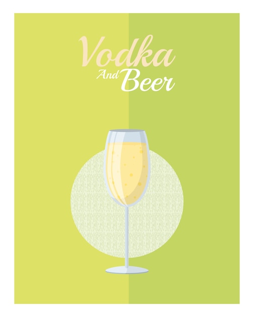 Copa de cóctel delicioso vodka